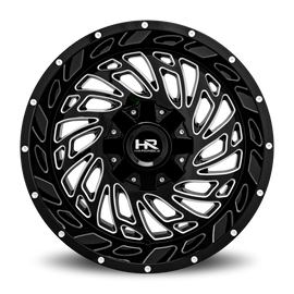 Aluminum Wheels Attack 20x12 6x135/139.7 -51 108 Gloss Black Milled Hardrock Offroad