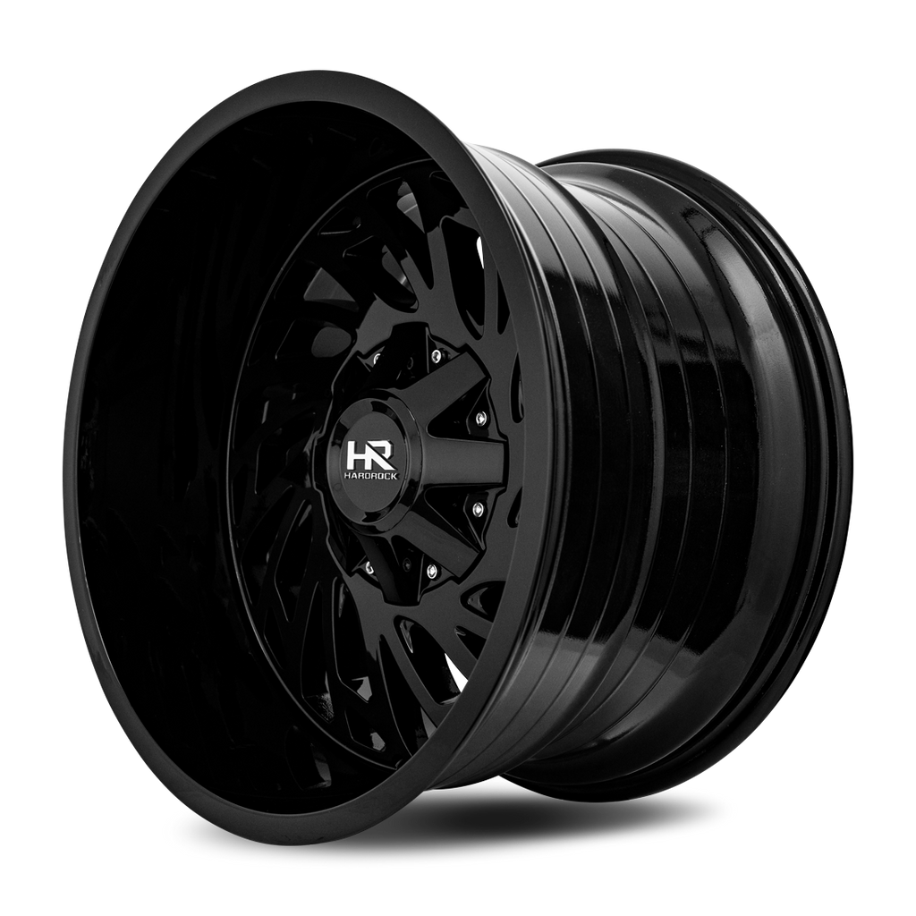 Aluminum Wheels Attack 20x12 8x170 -51 125.2 Gloss Black Hardrock Offroad