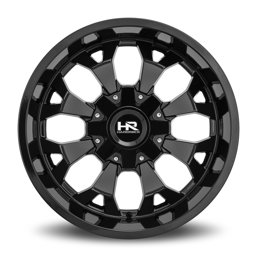 Aluminum Wheels Devastator 20x10 5x127/139.7 -19 87 Gloss Black Hardrock Offroad