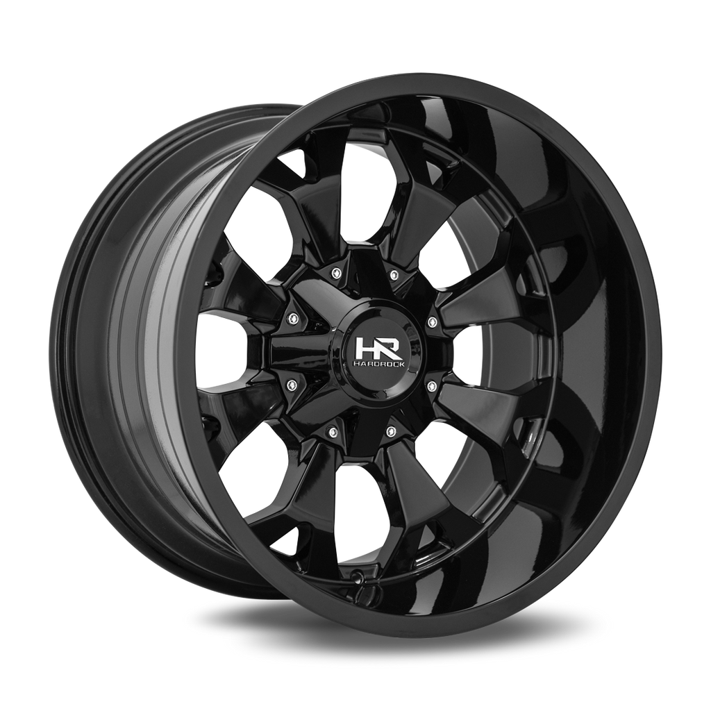 Aluminum Wheels Devastator 20x10 8x170 -19 125.2 Gloss Black Hardrock Offroad