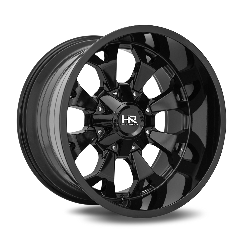 Aluminum Wheels Devastator 22x10 6x135/139.7 -25 108 Gloss Black Hardrock Offroad