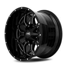 Load image into Gallery viewer, Aluminum Wheels Indestructible 20x10 8x170 -19 125.2 Gloss Black Milled Hardrock Offroad