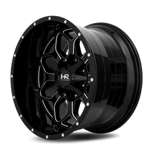 Load image into Gallery viewer, Aluminum Wheels Indestructible 20x10 8x165.1 -19 125.2 Gloss Black Milled Hardrock Offroad