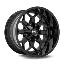 Load image into Gallery viewer, Aluminum Wheels Indestructible 20x12 8x165.1 -51 125.2 Gloss Black Hardrock Offroad