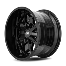 Load image into Gallery viewer, Aluminum Wheels Indestructible 22x10 6x135/139.7 -25 108 Gloss Black Hardrock Offroad