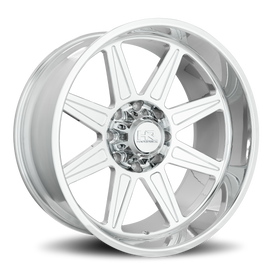 Aluminum Wheels H906 22x12 8x180 -51 124.3 Polish Hardrock Offroad