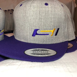 SI Hat- Purple / Gold / Purple-Six Panel Snap Back