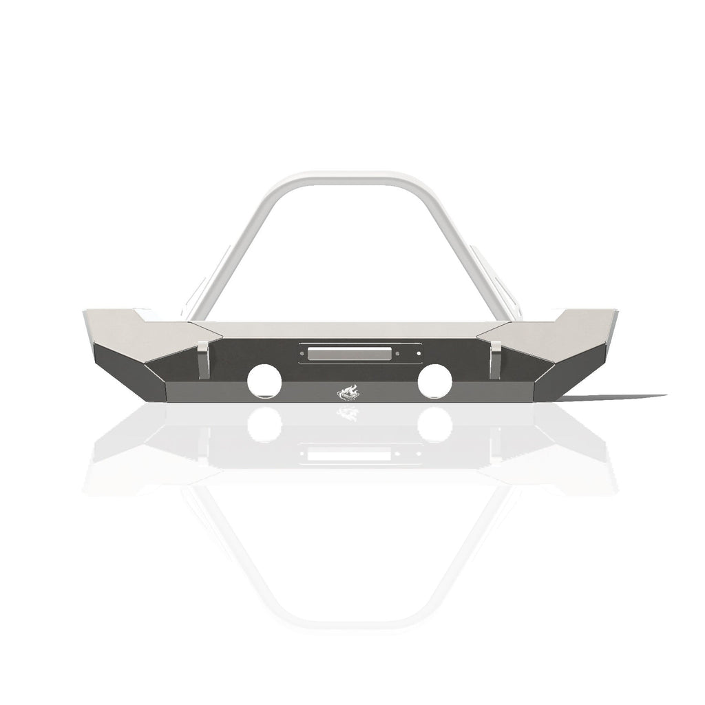 Jeep Wrangler JK Pyro Midwidth Front Bumper - Steel - CrawlTek Revolution