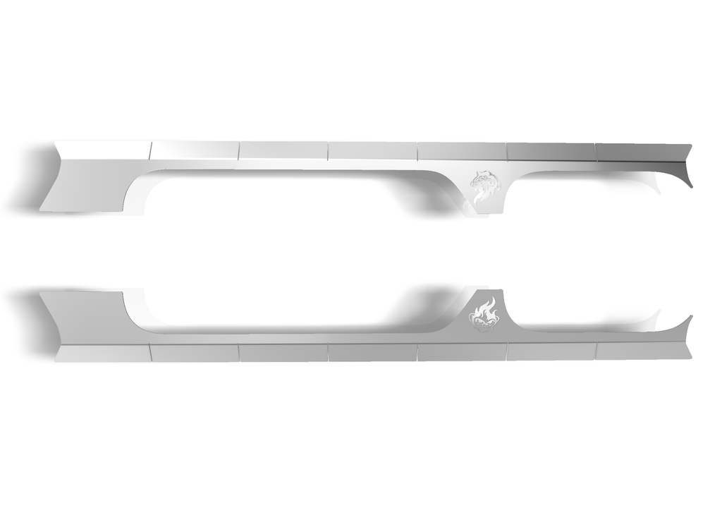 Jeep Wrangler JL 4 Door Aluminum Rocker Body Cladding - CrawlTek Revolution