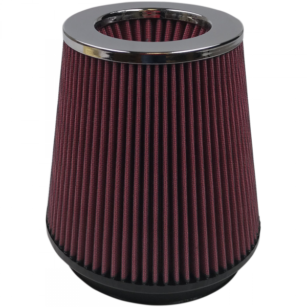 Air Filter For Intake Kits 75-2557 Oiled Cotton Cleanable 6 Inch Red