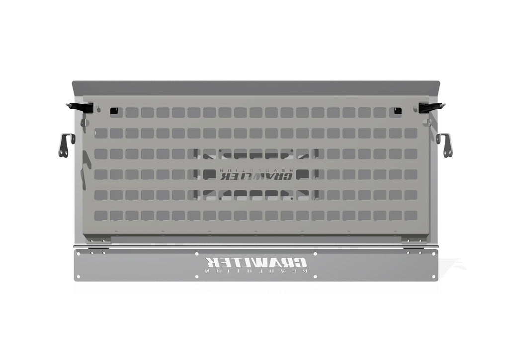 YJ/TJ Drop Down Tailgate with Molle Back Rack - CrawlTek Revolution