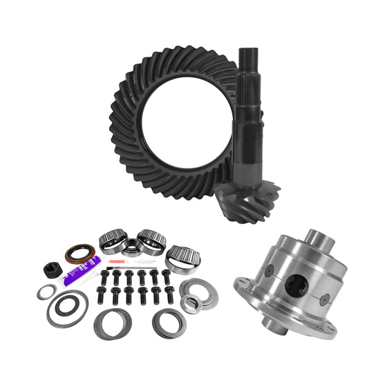 11.25 inch Dana 80 Thin 3.73 Rear Ring and Pinion Install Kit 35 Spline Positraction 4.125 inch -