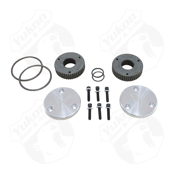 Hardcore Drive Flange Kit For Dana 44 30 Spline Outer Stubs   Engraved Caps -