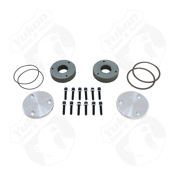 Hardcore Drive Flange Kit For Dana 60 30 Spline Outer Stubs   Engraved Caps -