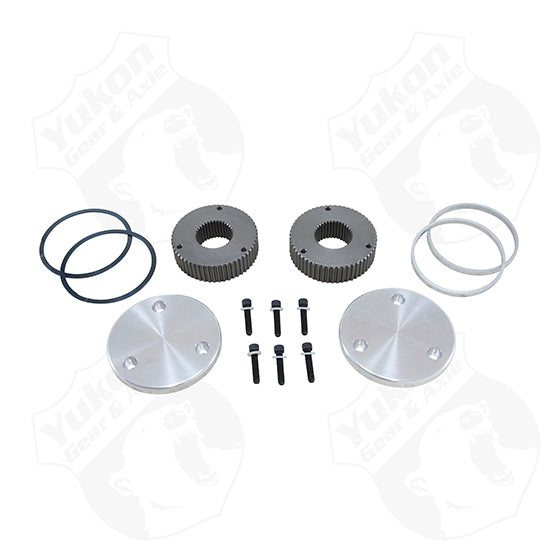 Hardcore Drive Flange Kit For Dana 44 19 Spline Outer Stubs   Engraved Caps -