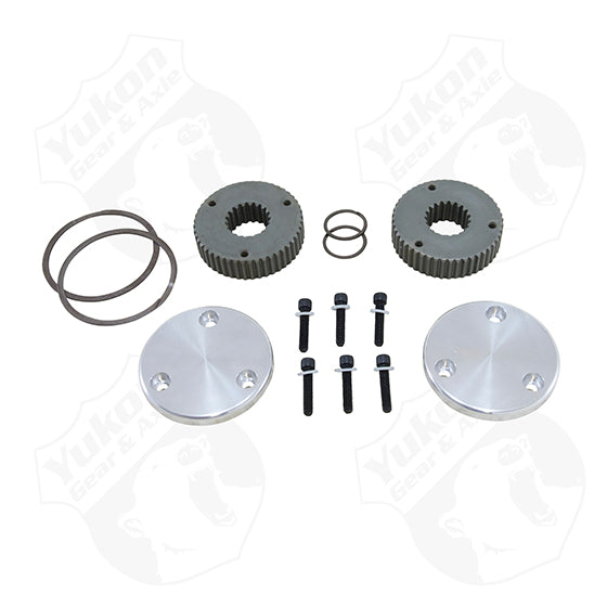 Hardcore Drive Flange Kit For Dana 44 19 Spline Outer Stubs Non-Engraved Caps -