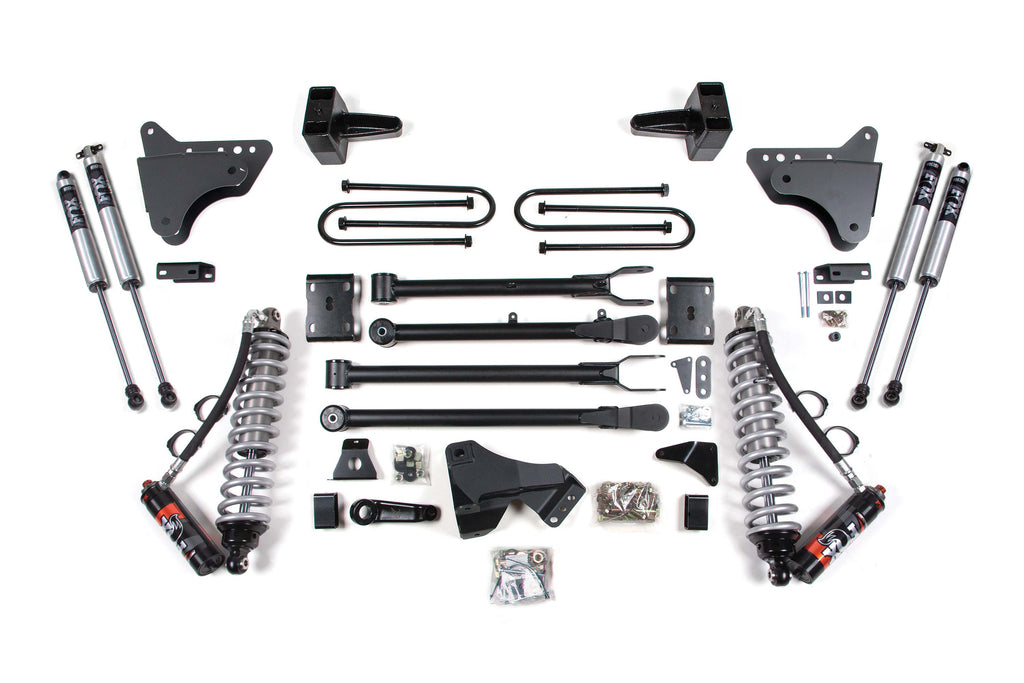 4 Inch Lift Kit w/ 4-Link | FOX 2.5 Performance Elite Coil-Over Conversion | Ford F250/F350 Super Duty (11-16) 4WD | Diesel