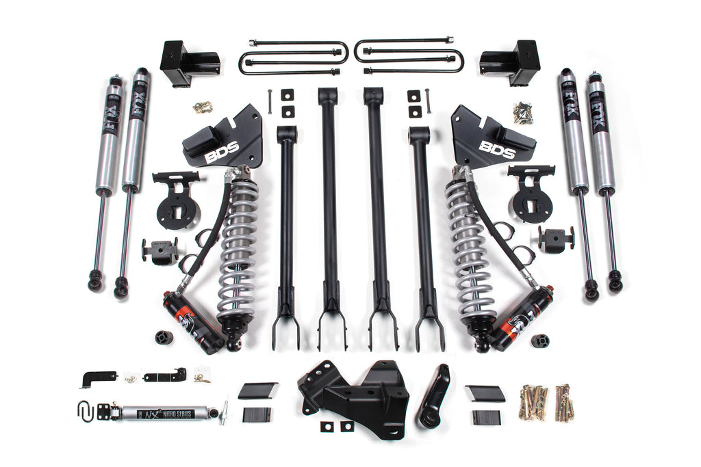 4 Inch Lift Kit w/ 4-Link | FOX 2.5 Performance Elite Coil-Over Conversion | Ford F350 Super Duty DRW (20-22) 4WD | Diesel