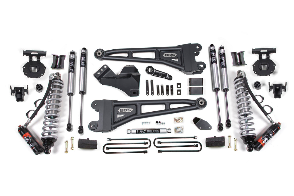 4 Inch Lift Kit w/ Radius Arm | FOX 2.5 Performance Elite Coil-Over Conversion | Ford F250/F350 Super Duty (05-07) 4WD | Diesel