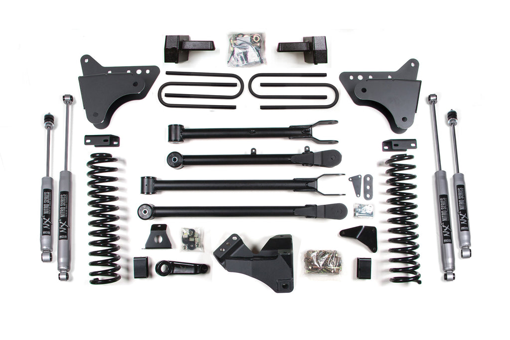 6 Inch Lift Kit w/ 4-Link | Ford F250/F350 Super Duty (05-07) 4WD | Gas