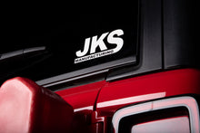 Load image into Gallery viewer, JKS Decal 2.5&quot; x 5” | White