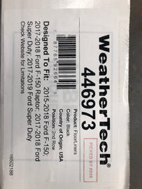 446973 Weather tech floor liners